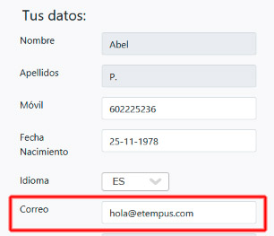 etempus user data