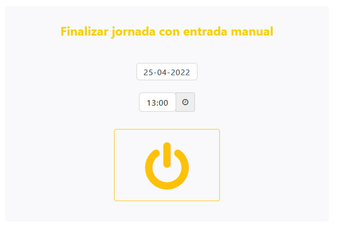 finalizar jornada manual