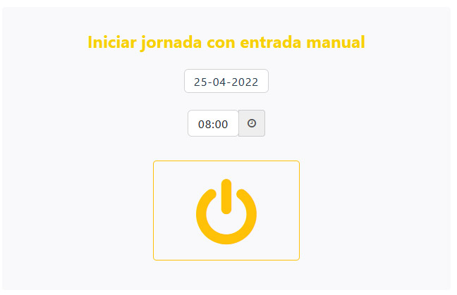 inciar jornada manual etempus