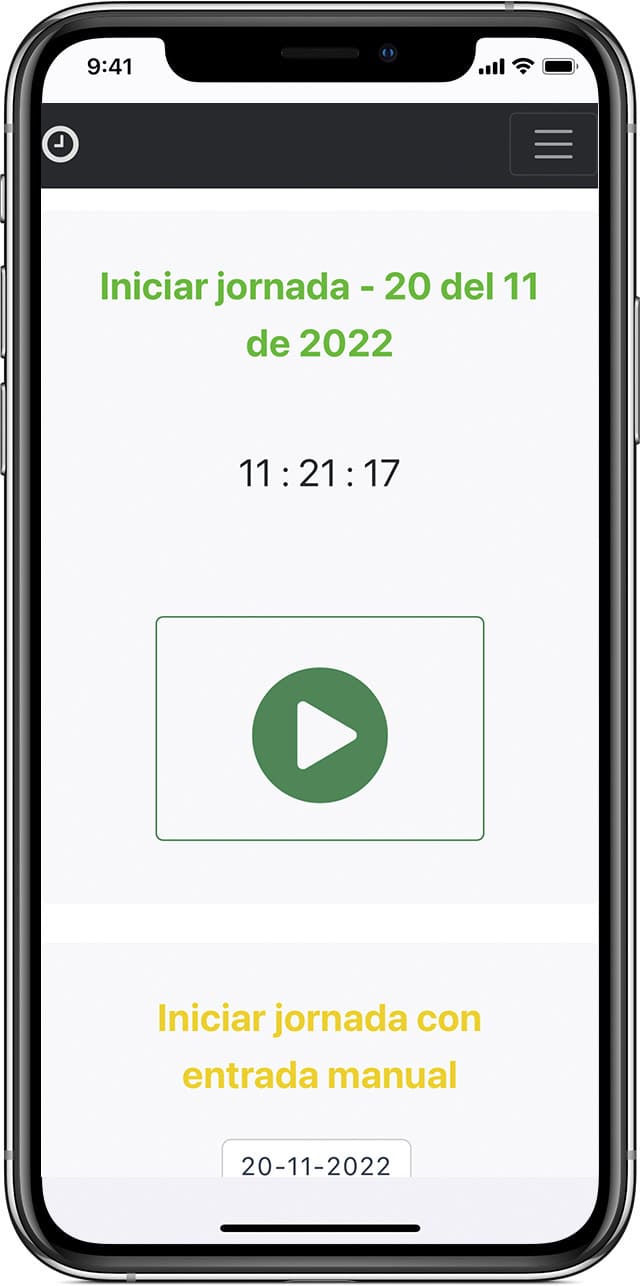 Etempus Iniciar Jornada