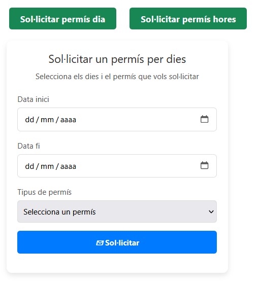 Solicitar permis laboral Etempus