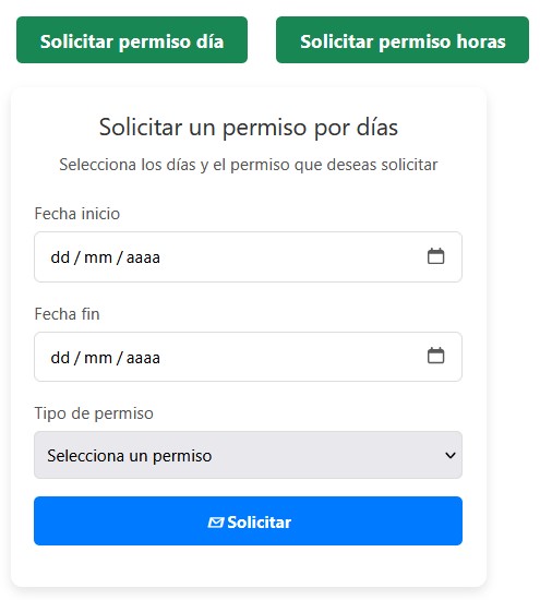 Solicitar permiso laboral Etempus