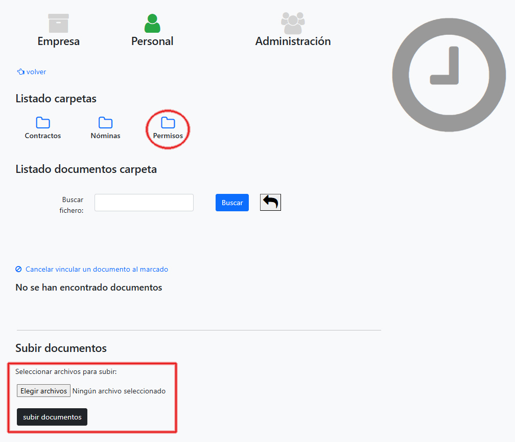 Upload justification document – Etempus Time Tracking